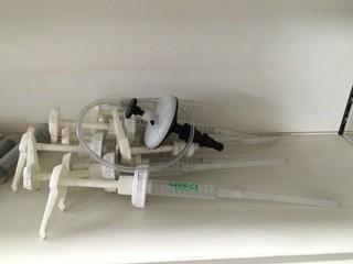 Lot of Approximately (10) 1oz Pump Dispensers.