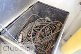 Lot of Asst. Extensions Cords and Heavy Duty Electrical Cords. 