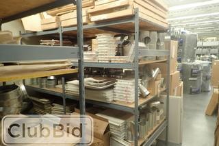 Contents of 13 Sections EZ-Rect Shelving including Vent Covers, Vent Screens, Diffusers, Ducting, etc. **NOTE: SHELVING AND RACKING NOT INCLUDED**