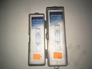 Lot of (3) PH Meters, Range 0.00-14.00.