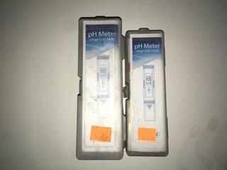 Lot of (3) PH Meters, Range 0.00-14.00.