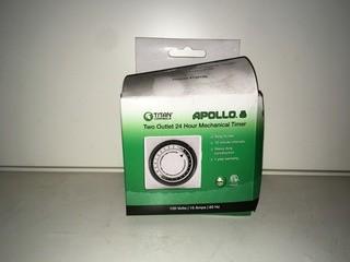 Apollo 8 Two Outlet Mechanical Timer.