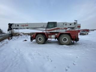 2004 Link-Belt RTC-8065 Rough Terrain 65 Ton Crane c/w Swing Away Jib, 8.5 ton Speed Ball, 60 Ton Lifting Block, 4 Outriggers, 4 Wheel Drive, Crab Steer Showing 9533 hrs S/N D7192157