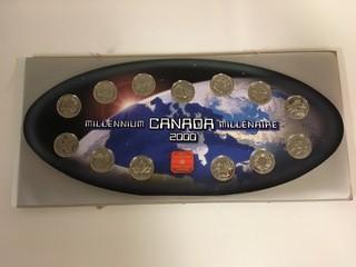 2000 Canadian Millennium Coin Set.