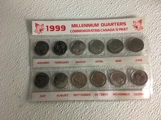 1999 Millenium Quarters Set.