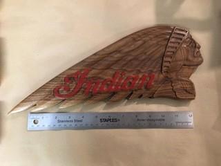 Indian Motorcycle Wooden Wall Decor.