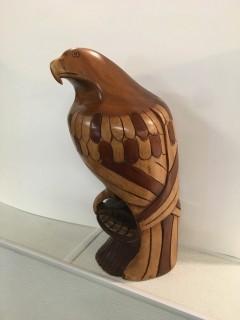 Wooden Eagle Carving.