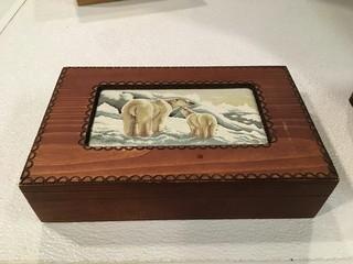 Polar Bear Trinket Box.