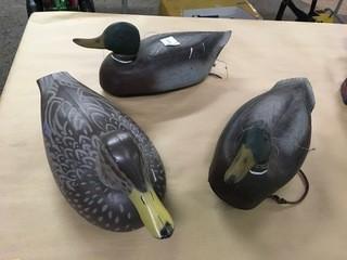 Lot of (3) Duck Decoys.