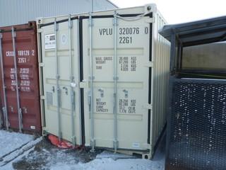 20ft Storage Container C/w Contents. SN VPLU3200760 *Note: Buyer Responsible For Load Out*