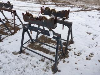 (2) Pipe Roller Stands