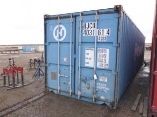 40ft Storage Container C/w Contents. SN HJCU4031614. *Note: Buyer Responsible For Load Out*
