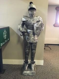 Tin Knight, Approximately 5' Tall.