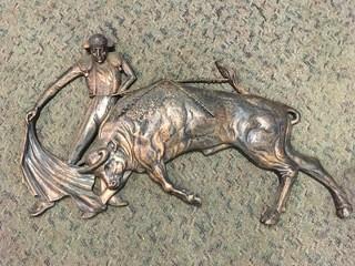 Vintage Bull Wall Art.