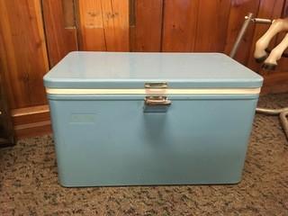 Vintage Metal Coleman Cooler.