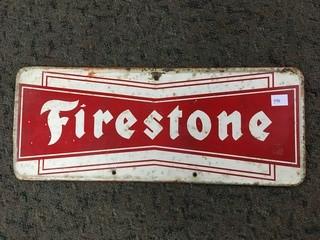 Firestone Metal Sign.