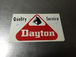 Dayton Metal Sign.