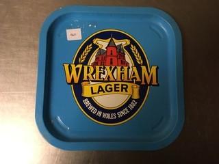 Wrexham Lager Metal Tray.