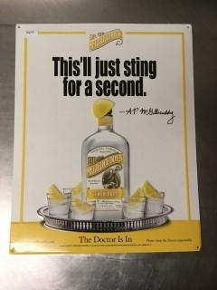 Dr. McGillicuddy's Lemon Drop Metal Sign.