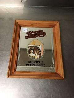 Framed Pepsi Mirror.