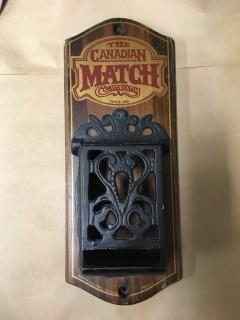 The Canadian Match Company Collectible Match Holder.