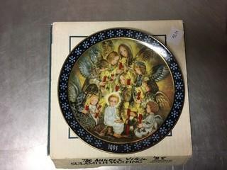 Weihnachtsteller "The Angel's Vigil" Collector's Plate.