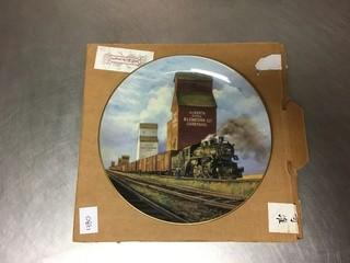 Carstairs Grain Elevator Collector's Plate.