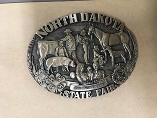 North Dakota State Fair Belt Buckle.