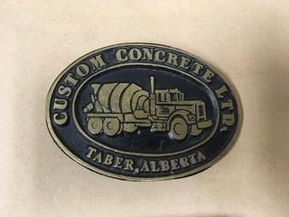 Custom Concrete Belt Buckle.