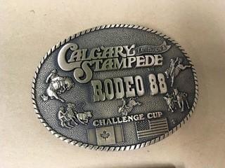 Calgary Stampede Rodeo 1988 Belt Buckle.