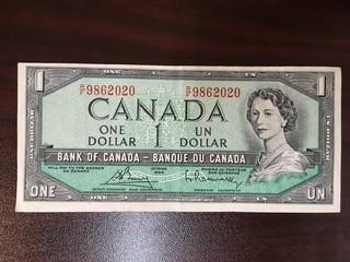 1954 One Dollar Bill.