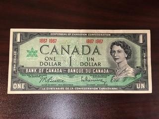 1967 One Dollar Bill.