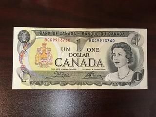 1973 One Dollar Bill.