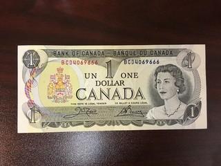 1973 One Dollar Bill.