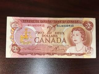 1974 Two Dollar Bill.