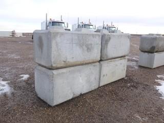 Qty Of (4) Concrete Barriers