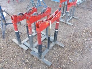 Qty Of (3) Pipe Roller Stands