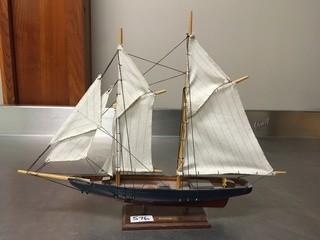 "Bluenose" Wooden Schooner Model (16" x 12")