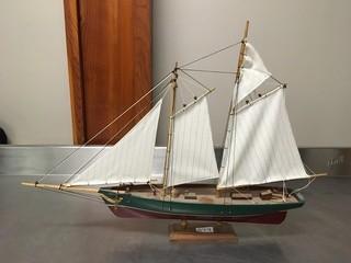 "America" Wooden Schooner Model (24" x 16")