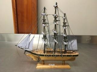 Wooden Clipper Model (15" x 14")