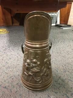 Decorative Tin Water Vessel 