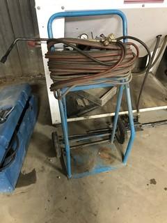 Oxy/Acetylene Cart, C/w Goggles, Hoses and Torch Head