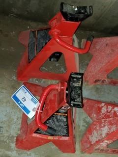 (2) Big Red Jack Stands, 6 Ton