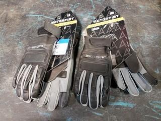 (2) Genuine Leather Riding Gloves - Sizes Medium and Large