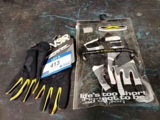 (2) Riding Gloves - Sizes Youth Small and Medium