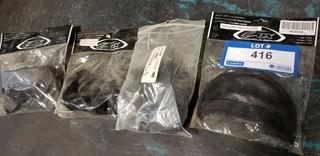 (4) Chin Curtains For Helmet
