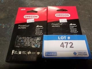 (2) Oregon Replacement 20in Chain
