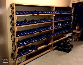 Shelf With Contents, Various Sizes Of Hydraulic Fittings, Reducers and More