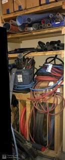 Shelf With Contents, Various Sizes Of Hoses