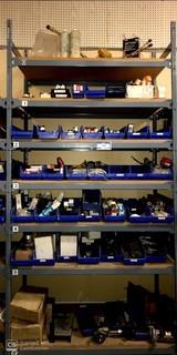 Shelf With Contents, Spark Plugs